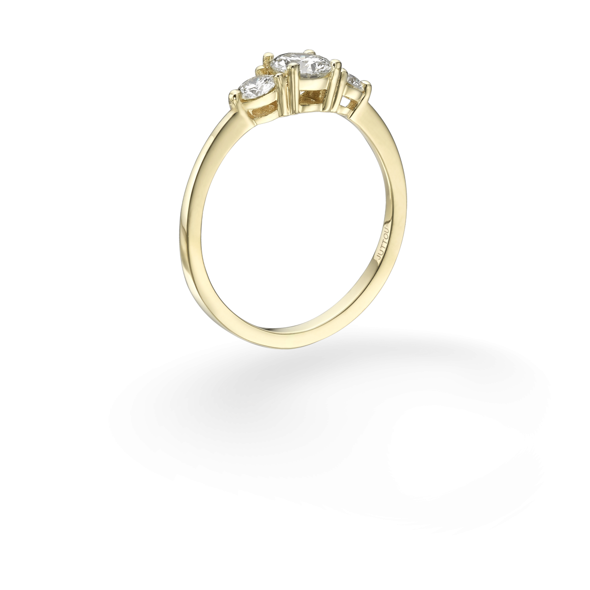 טבעת פיפה דקה - זהב צהוב