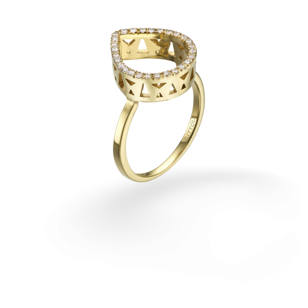 טבעת רנה - זהב צהוב