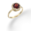 טבעת אליזבת אדומה - זהב צהוב
