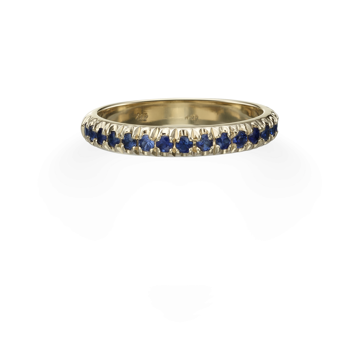 טבעת טיילור גדולה עם ספיר - זהב צהוב